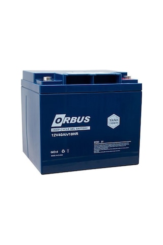 Orbus Akü 12 Volt 40 Amper Orbus Jel Tip Carbon Solar Aküsü 197 X 165 X 170 Mm