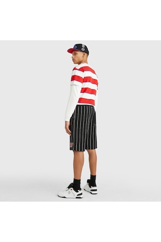Tommy Hilfiger Tommy Jeans Ovz Pinstripe Erkek Siyah Şort Siyah