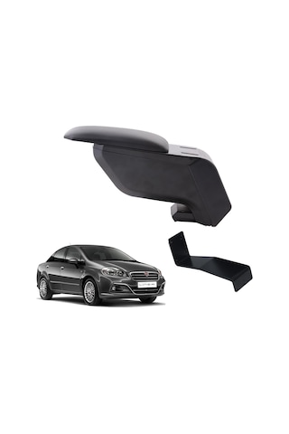 Fiat Linea 2011 Delmesiz Çelik Ayaklı Siyah Kolçak Kol Dayama