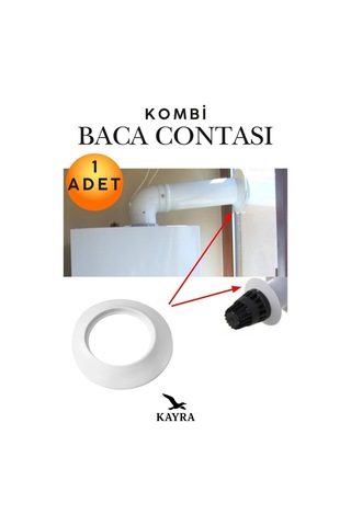 Kombi Baca Contası Sızdırmaz Boru Hava Lastiği Esnek Silikon Esnek Tesisat Bağlantı Elemanı Isıya Dayanıklı Universal Baca Bağlantı Contası Baca Borusu Sızdırmazlık Lastiği Kombi Yedek Parça Tesisat Beyaz