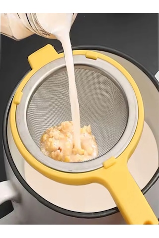 Morabi Un Sifonu Ve El Pasörlüğü İçin İnce Metal Tekerlekli Süzgeç 445966668 Beyaz