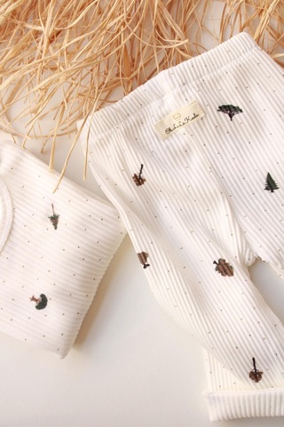 Tree Bebek Alt Üst Takım Krem