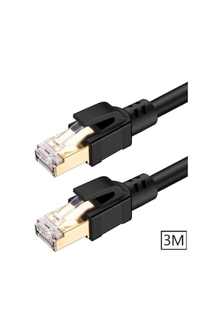 5215 Cat8 3M 40Gbps S/ftp 2000MHz Yüksek Hızlı İnternet Kablosu