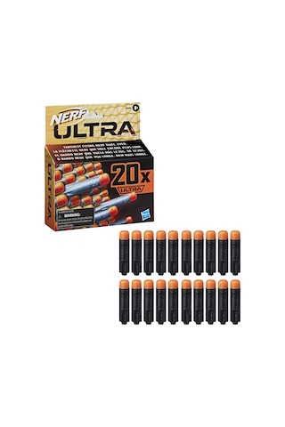 Nerf Ultra One 20'li Dart Dolum Paketi - Sadece Ultra Serisi İle Uyumlu Orijinal Yedek Mermi - En Uzak Mesafe Dartı