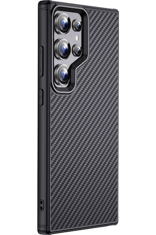 Galaxy Uyumlu S24 Ultra Kılıf Aramid Karbon Fiber Magsafe Özellikli Wlons Radison Kapak