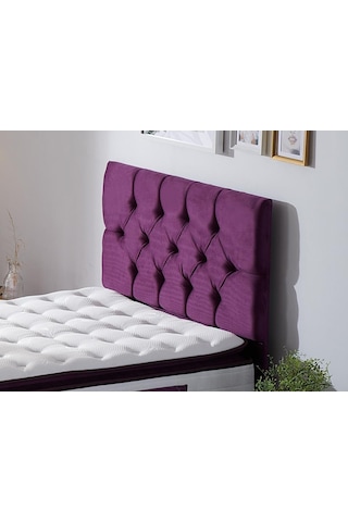 Nironyatak Niron Purple Tek Kişilik Yatak Başlığı - 100 Cm Mor Kumaş Başlık