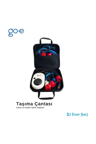 Go-E Charger Şarj Cihazı Ve Kablosu İçin Taşıma Çantası Siyah