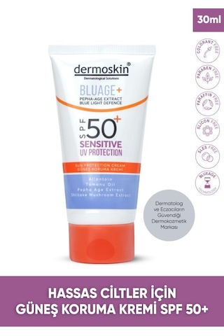Dermoskin Blueage+ Hassas Ciltler İçin Koruyucu Güneş Kremi SPF50+ 30 ML