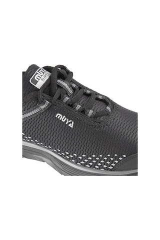 Muya Deuce Bağcıklı Unisex Memory Foam Spor Ayakkabı Siyah 37 Siyah
