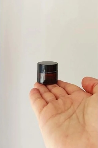 10 Ml Hacimli Mini Amber Cam Kavanoz, Sızdırmaz Kapağa Sahip Açık Kahverengi