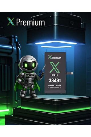 Xpremium Apple Uyumlu iPhone 15 Batarya 3349 Mah Süper Yüksek Kapasiteli Güçlendirilmiş Pil