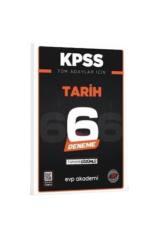 Kpss Tüm Adaylar İçin Tarih 6 Deneme Tamamı Çözümlü Evp Akademi