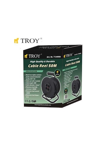 Troy 24050 Uzatma Kablosu (50m)