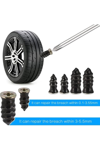 Araç Oto 10 Adet Kolay Kullanılabilir Araba Lastiği Tamir Seti