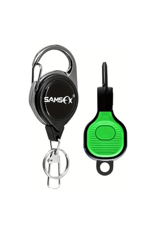 Elmpaly Yeşil Mini Paslanmaz Çelik Balıkçı Seti Makas Ve Misina Saklayıcı İçerir Pilsiz