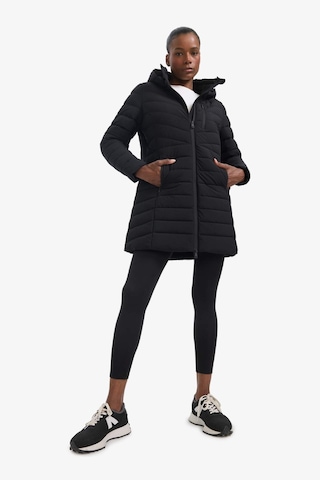 Defacto Defactofit Su İtici Regular Fit Kapüşonlu Şişme Parka Mont C6035ax25wnbk81 Siyah-bk81