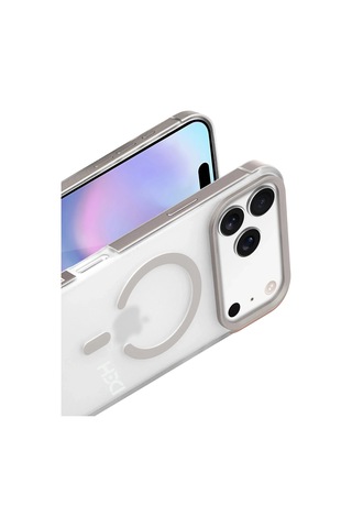 Apple Uyumlu iPhone 17 Pro Max Hbc-394 Himalayas Magsafe Kapak - Titan Gri