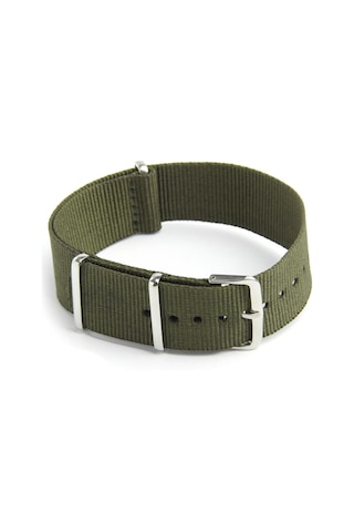 Xurunkeji Saat Kayışı Bandı Askeri Ordu Naylon Kanvas Dalgıçlar G10 Erkek Renk: Ordu Yeşili Genişlik: 18mm Askeri Yeşil