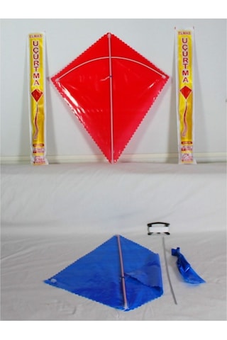 Naylon Elmas Uçurtma - Düz Renk - Orta Boy