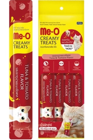 Me-o Kedi Krema Ödül Ton Balığı Ve Domatesli 4 X 15 Gr 12 Adet