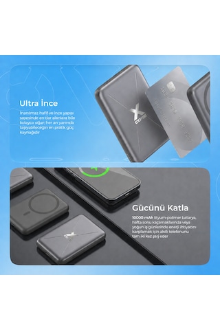 Proove Power Bank X-core 22.5w 10000mah Wıth Cable Type-c To Type-c Black siyah