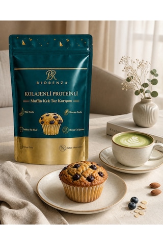 Kolajenli Ve Proteinli Kakaolu Muffin Kek Yulaf Unlu, Hurma Tozlu, Ham Kakaolu Pratik Toz Karışımı 100 G Kolajenli Ve Proteinli Kakaolu Muffin Kek Yulaf Unlu, Hurma Tozlu, Ham Kakaolu Pratik Toz Karışımı 100 G