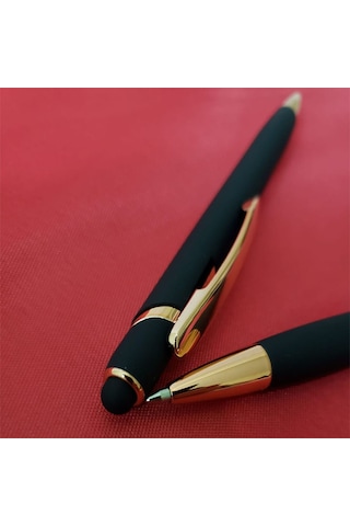 Özel Seri Arkadaşa Günlük Kullanım Yazı Aracı Tükenmez Rubber Kalem Touchpen Çok Renkli