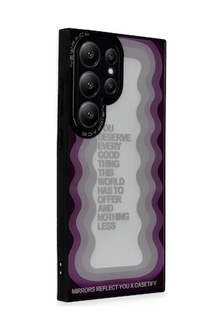 Samsung GalaxyUyumlu S23 Ultra Kılıf Mirror Desenli Kapak - Mirror - 5 Çok Renkli