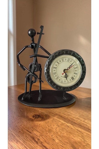 Metal Dekoratif Hediyelik Saat Boyut:19 11cm