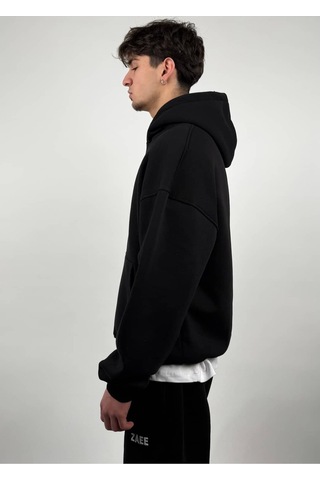 Zaee Basic Oversize Hoodie siyah