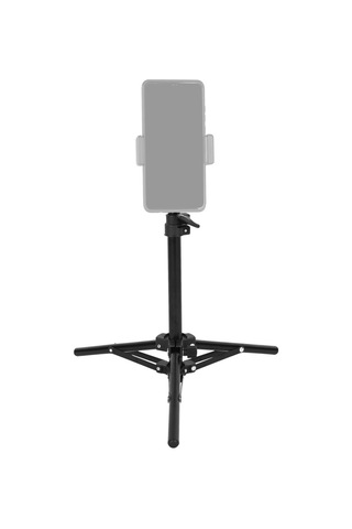 Ayarlanabilir Video Işık Standı Tripod Standı 2 Bölümlü 50 Cm Yük Kapasitesi 1,5 Kg Evrensel 1/4 İnç Arayüzlü Video Led Işık Telefon Tutucu Kamera Siyah