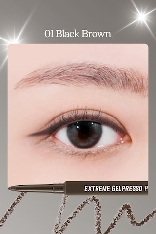 Clio Extreme Gelpresso Pencil Liner 01 Black Brown
