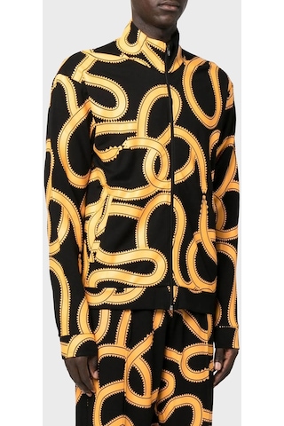 Marcelo Burlon Erkek Ceket Cmbd007f22jer0011016 Siyah-turuncu Siyah - Turuncu