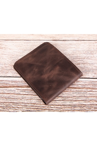Pier Deri Erkek Cüzdan Acı Kahve Kahverengi