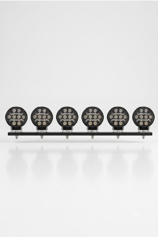Çalışma Lambası Metal Yuvarlak 6'lı Led Bar