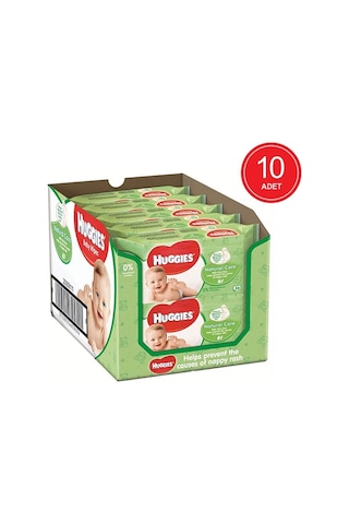 Huggies Doğal Bakım Islak Mendil 10 X 56'Lı