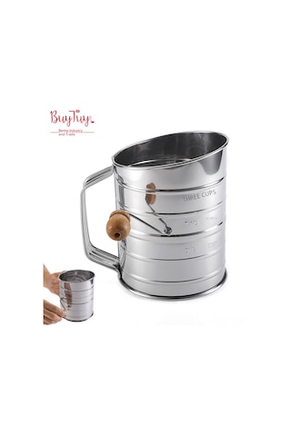 Youtek 430 Paslanmaz Çelik El Çarklı Un Eleği,斜口 Ölçülü, Fırın Ve Pastane Malzemesi, Çeşitli Zeytinyağlı Yemekler İçin Uygun Diğer