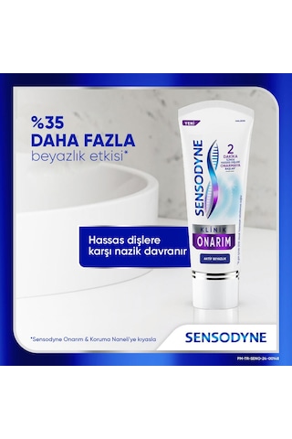 Klinik Onarım Beyazlatıcı Diş Macunu 75ml + Mini Boy Hediye 15ml