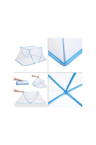 Ers Portatif Bebek Ve Çocuk Sinek Koruyucu Cibinlik Tül 50x125 Cm Katlanabilir Beşik Ve Yatak Tülü