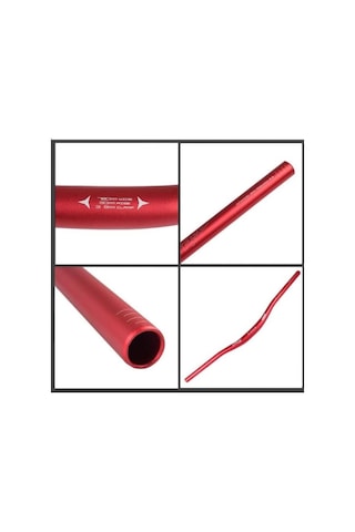 Alüminyum Kırmızı 31.8 780mm Riser Mtb Gidon Kırmızı
