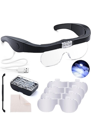 Texta 11537dc Şarj Edilebilir Ledli Gözlük Büyüteç