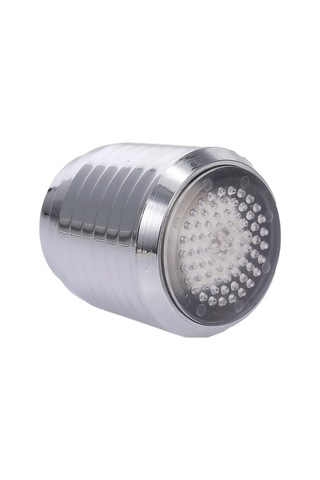 Shineyee Led Su Faucetı Rgb Renkli Isı Algılama 360 Dönüşümlü Su Akımı İle Çalışır Banyo Mutfak Aydınlatma GÜMÜŞ