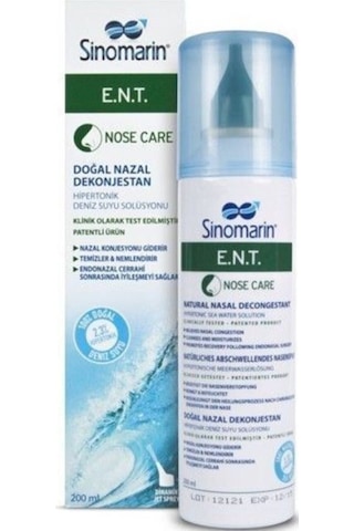 Sinomarin E.n.t. Deniz Suyu Burun Spreyi 200 Ml 2 Adet