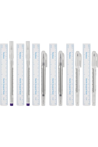 Gajeena "6'lı Kaş Dövme İşaretleme Seti - Çift Uçlu Ve 0.5mm Kalemler Dahil"