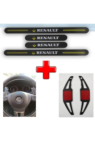 Renault Fluence Uyumlu Carbon Kapı Eşiği + F1 Kulakçık (550932714)