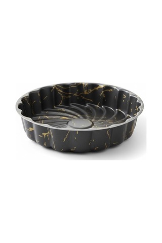 Papilla Desert Paşa Yuvarlak Kek Kalıbı 27x6 Cm - İzmir Desenli Yanmaz Yapışmaz Granit Efektli Tart Ve Turta Kalıbı Çok Renkli