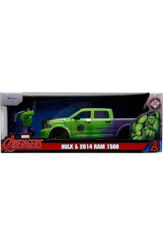 1:24 Marvel Avengers 2014 Ram 1500 Model Araba Ve Hulk Figür