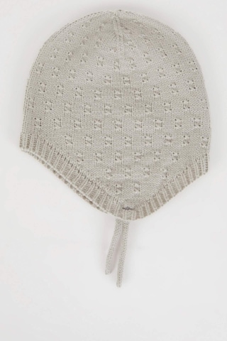 DeFacto Kız Bebek İpli Bere C8167A524WNGR150 Gri