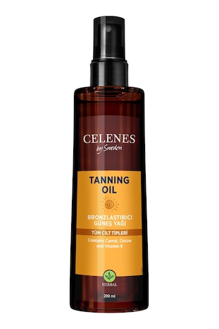 Celenes By Sweden Bronzlaştırıcı Güneş Yağı 200 ML