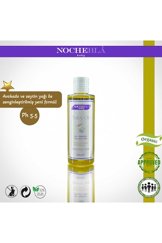 Nochebla Vegan ve Hipoalerjenik Bebek Yağı 200 ML